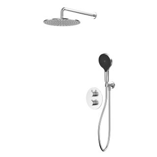 Душевой комплект термостатический WHITECROSS Y YSET08TOPNIB брашированный никель